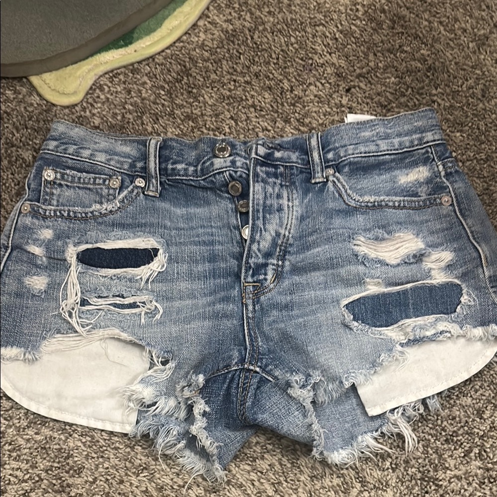 Distressed Denim Women's Shorts